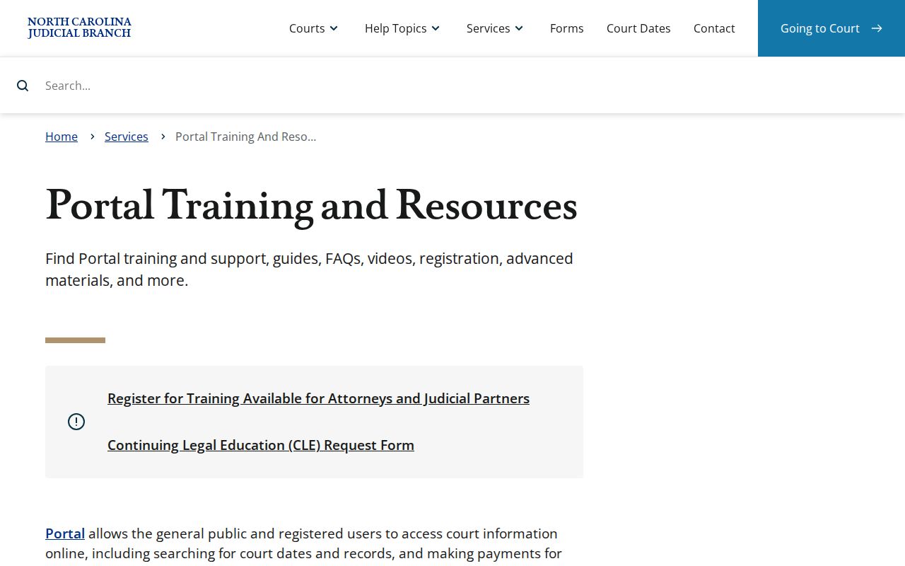 Madison County case lookup Portal training resources