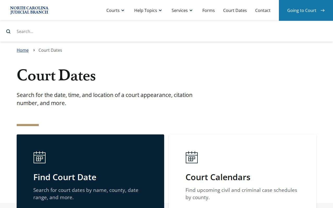 Madison County court calendar North Carolina court dates service
