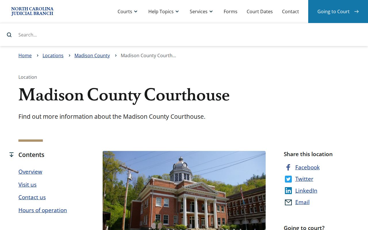 Madison County court docket Clerk access at the temporary courthouse