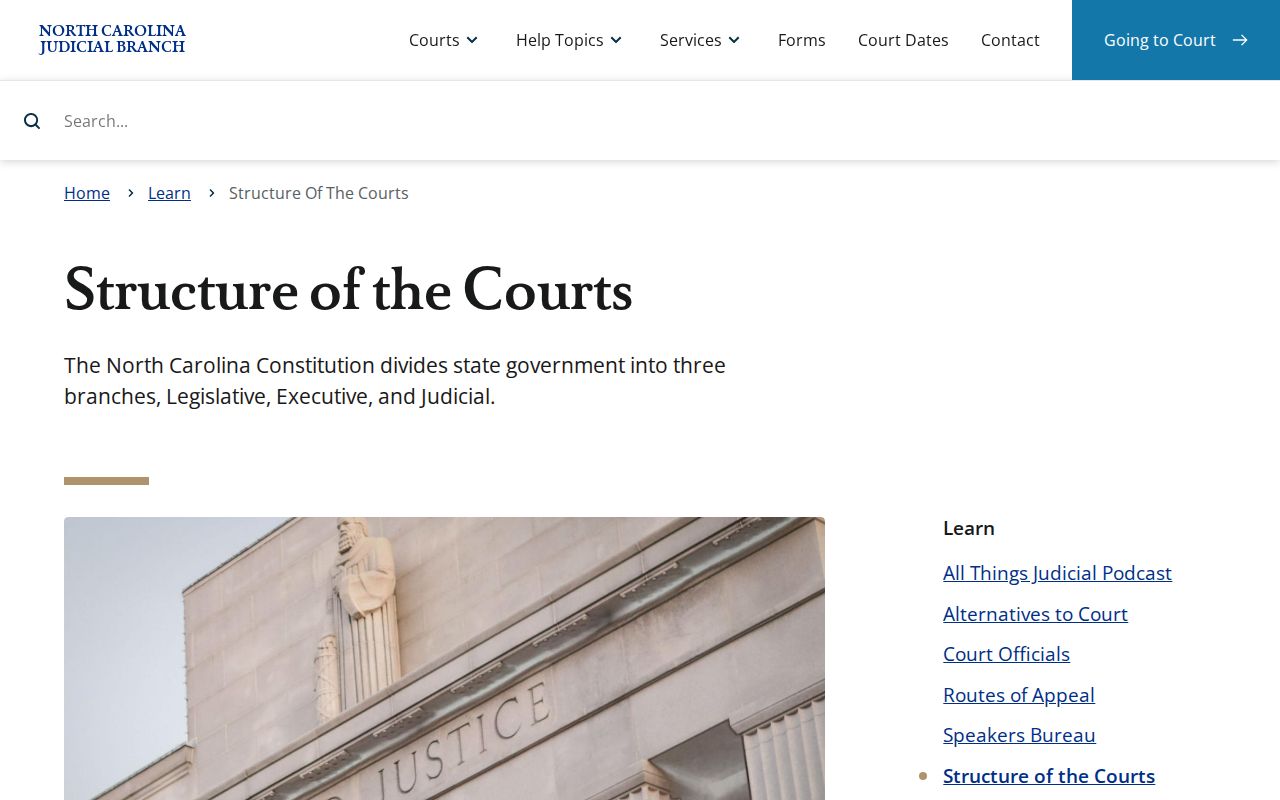 Madison County court docket place in the North Carolina court structure
