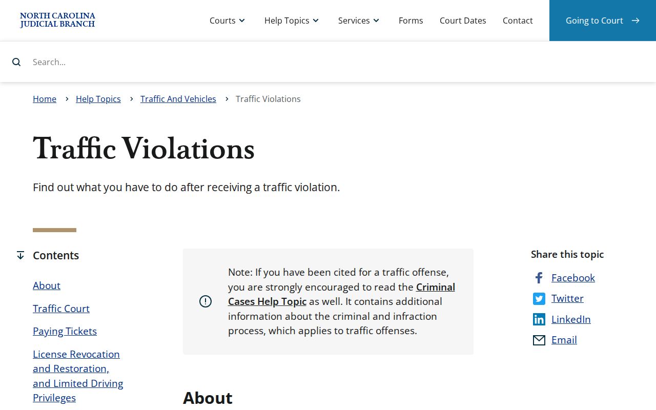 North Carolina traffic ticket lookup information for Madison County cases